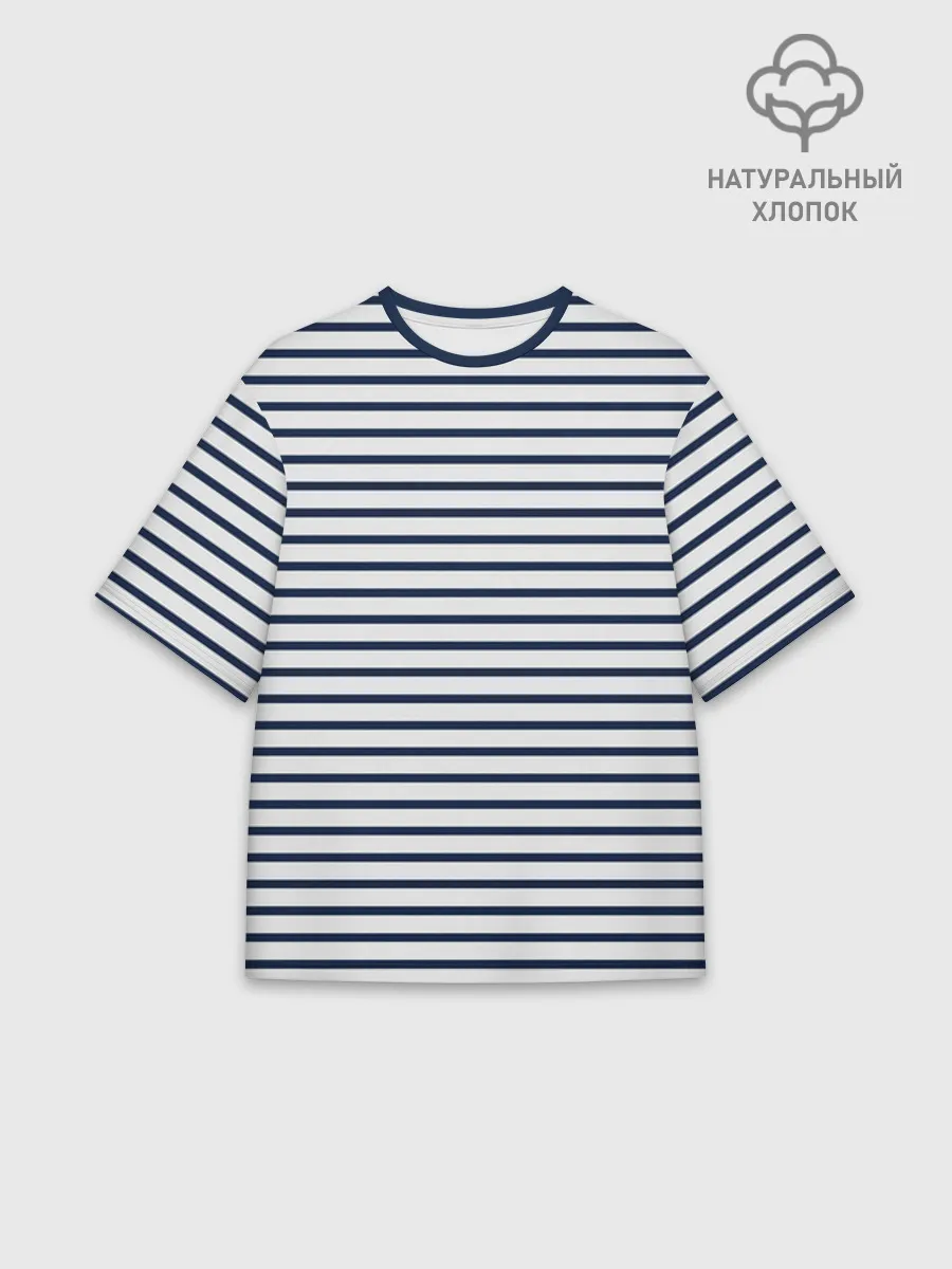 Футболка Мужская оверсайз премиум / Тельняшка