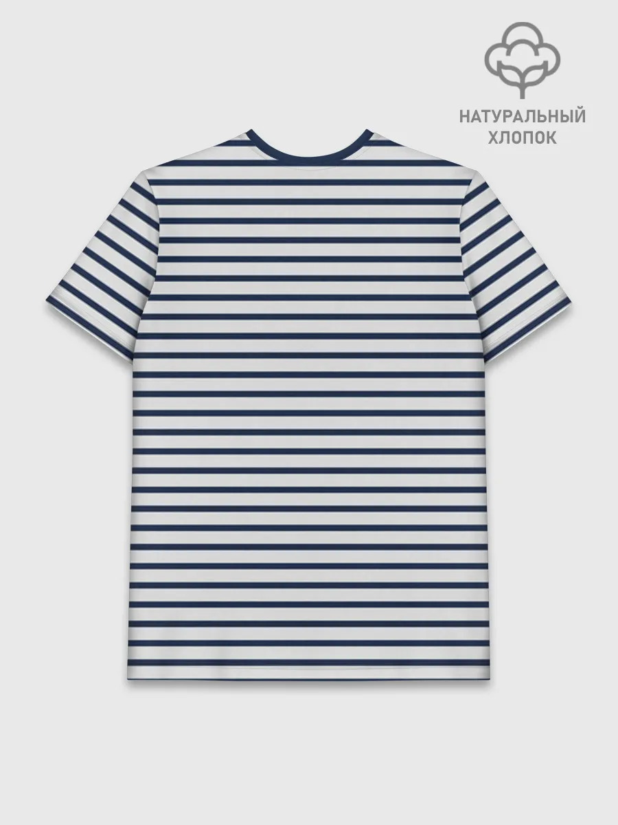 Мужская базовая футболка хлопок / Тельняшка