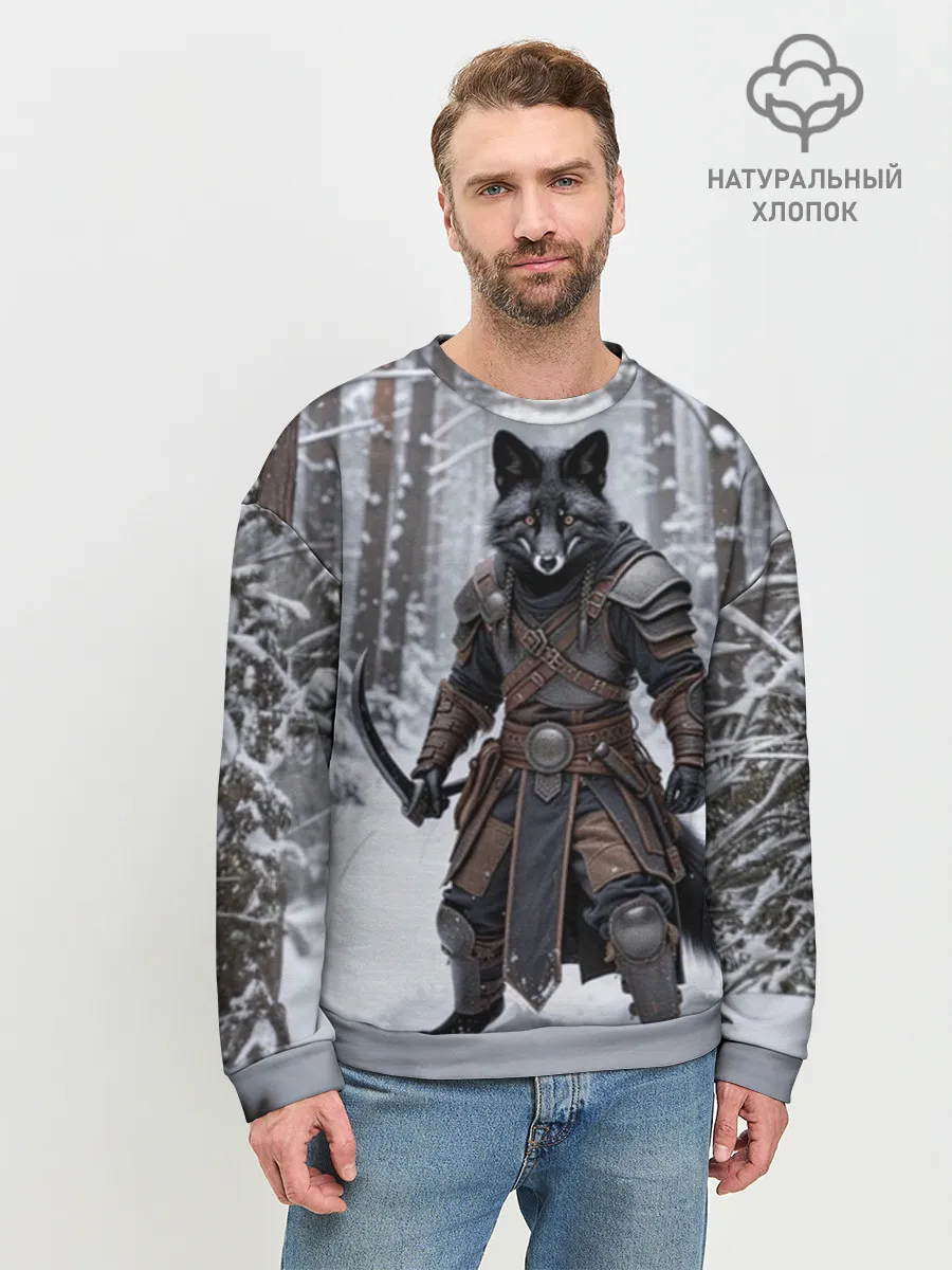 Мужской свитшот база хлопок / Сургут место силы