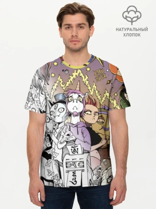 Мужская базовая футболка хлопок / Постер BWPoster