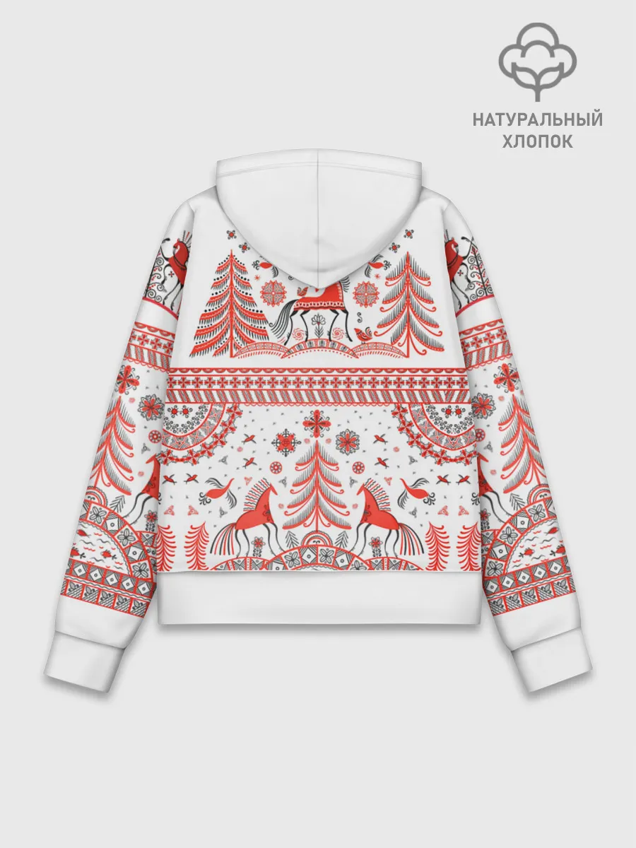 Худи женский база хлопок / MezenHorse woman