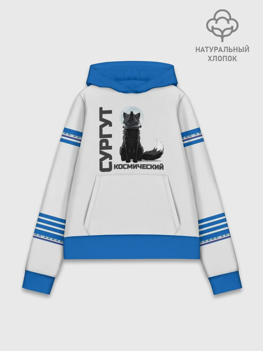 Худи женский база хлопок / Сургут лис