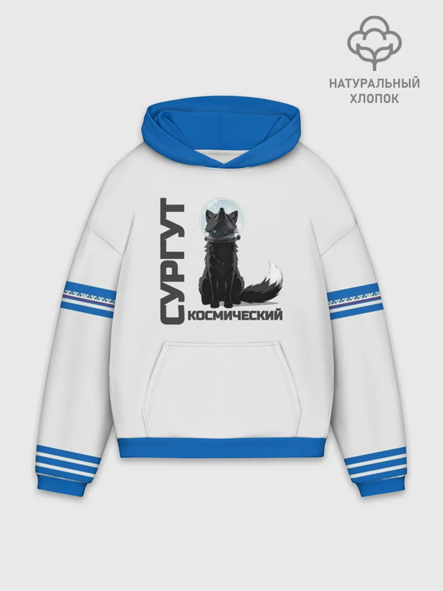 Худи мужской оверсайз хлопок / Сургут лис