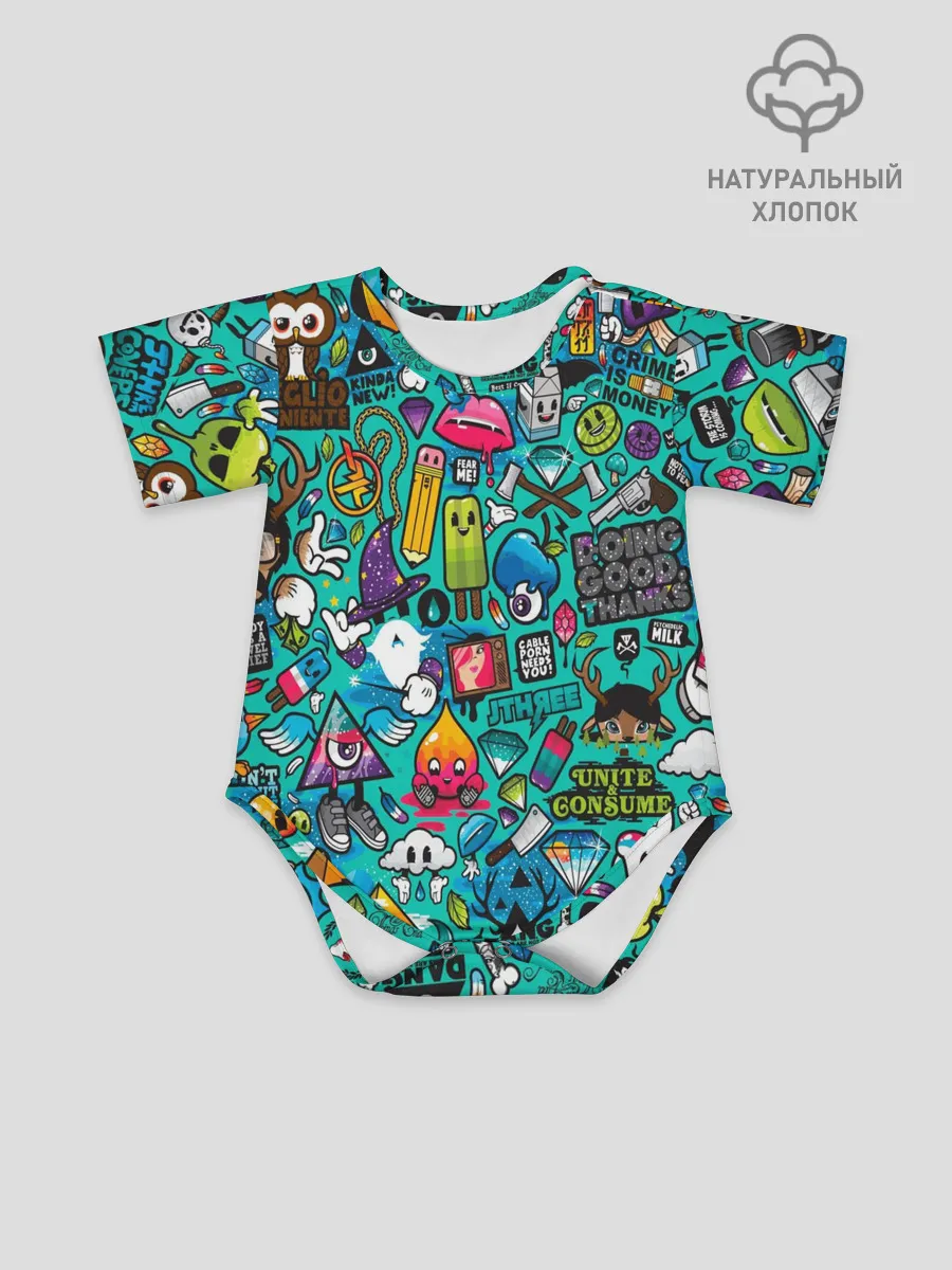 Детское боди / стикербомбинг