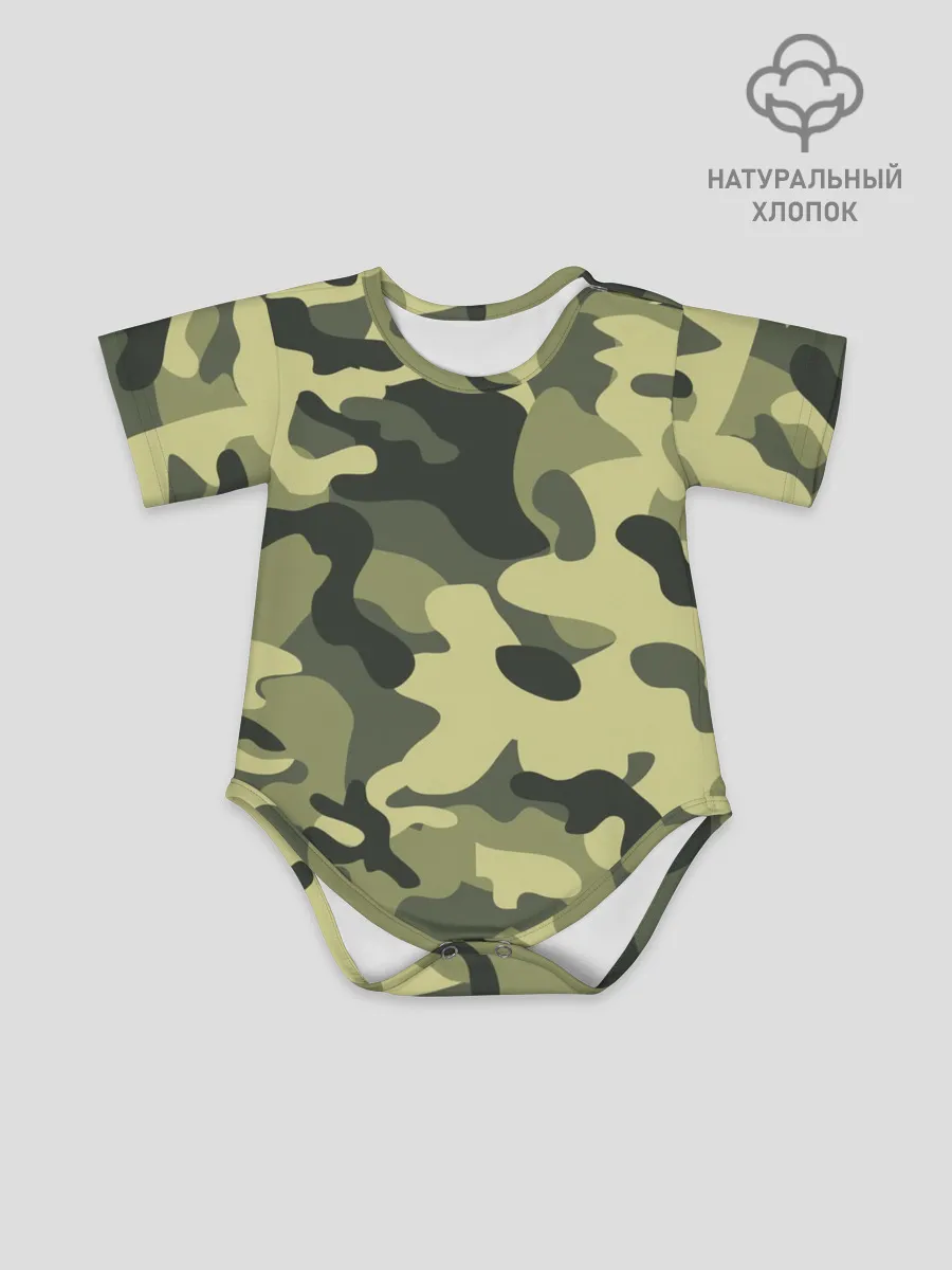 Детское боди / Камуфляж Хаки