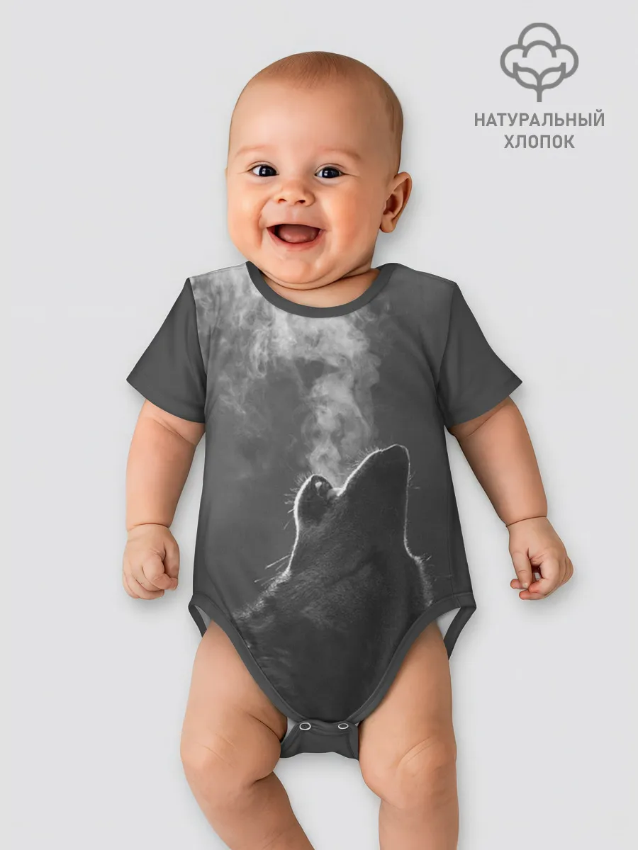 Детское боди / Воющий волк