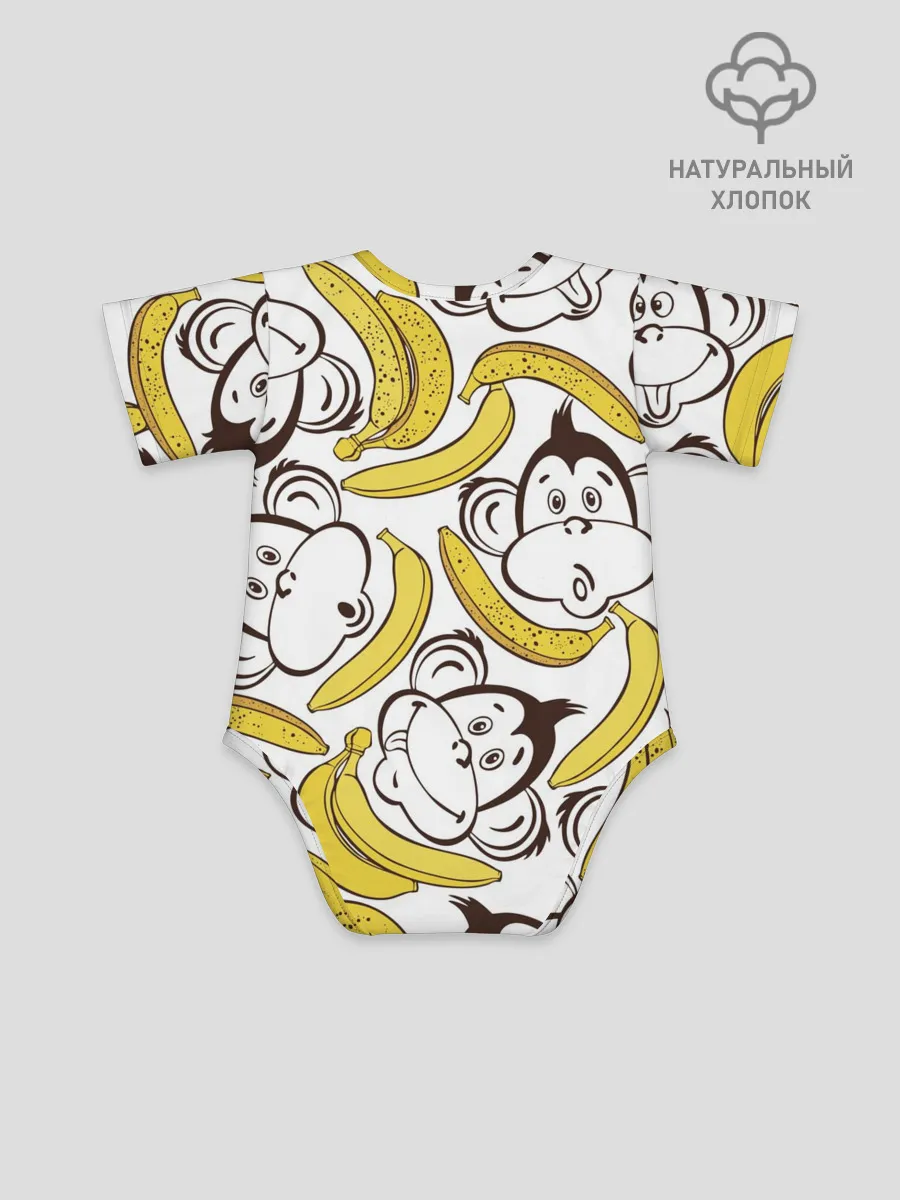 Детское боди / Обезьянки и бананы