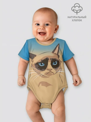Детское боди / Grumpy cat ART