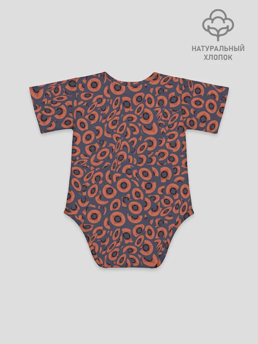 Детское боди / Абстракция квадраты и круги