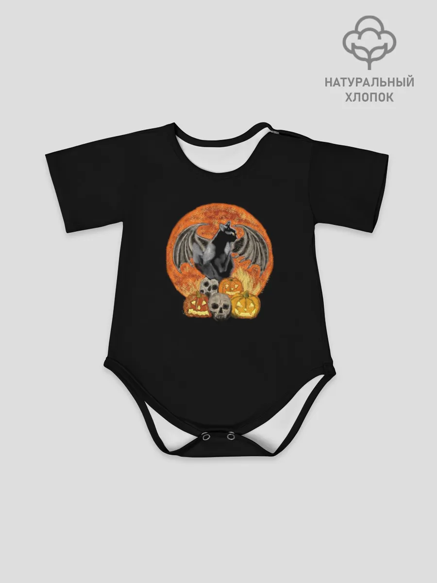 Детское боди / Хэллоуинская кошка