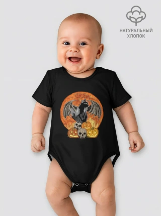 Детское боди / Хэллоуинская кошка