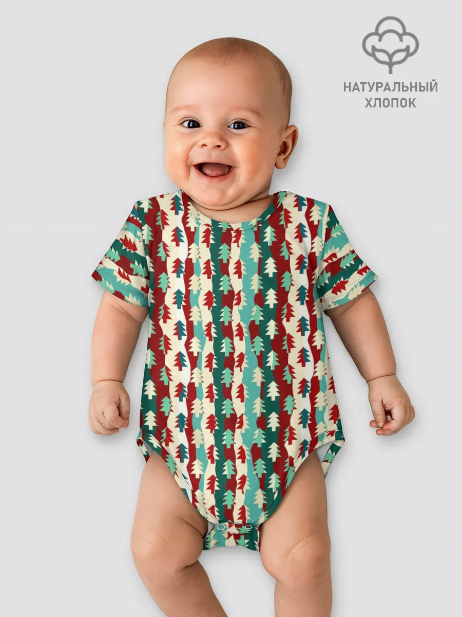 Детское боди / Маленькие Ёлочки