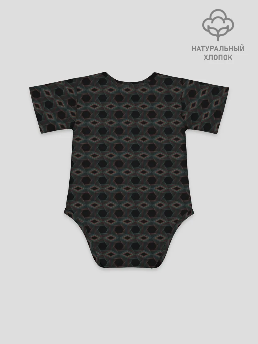 Детское боди / Абстракция из многоугольников и линий