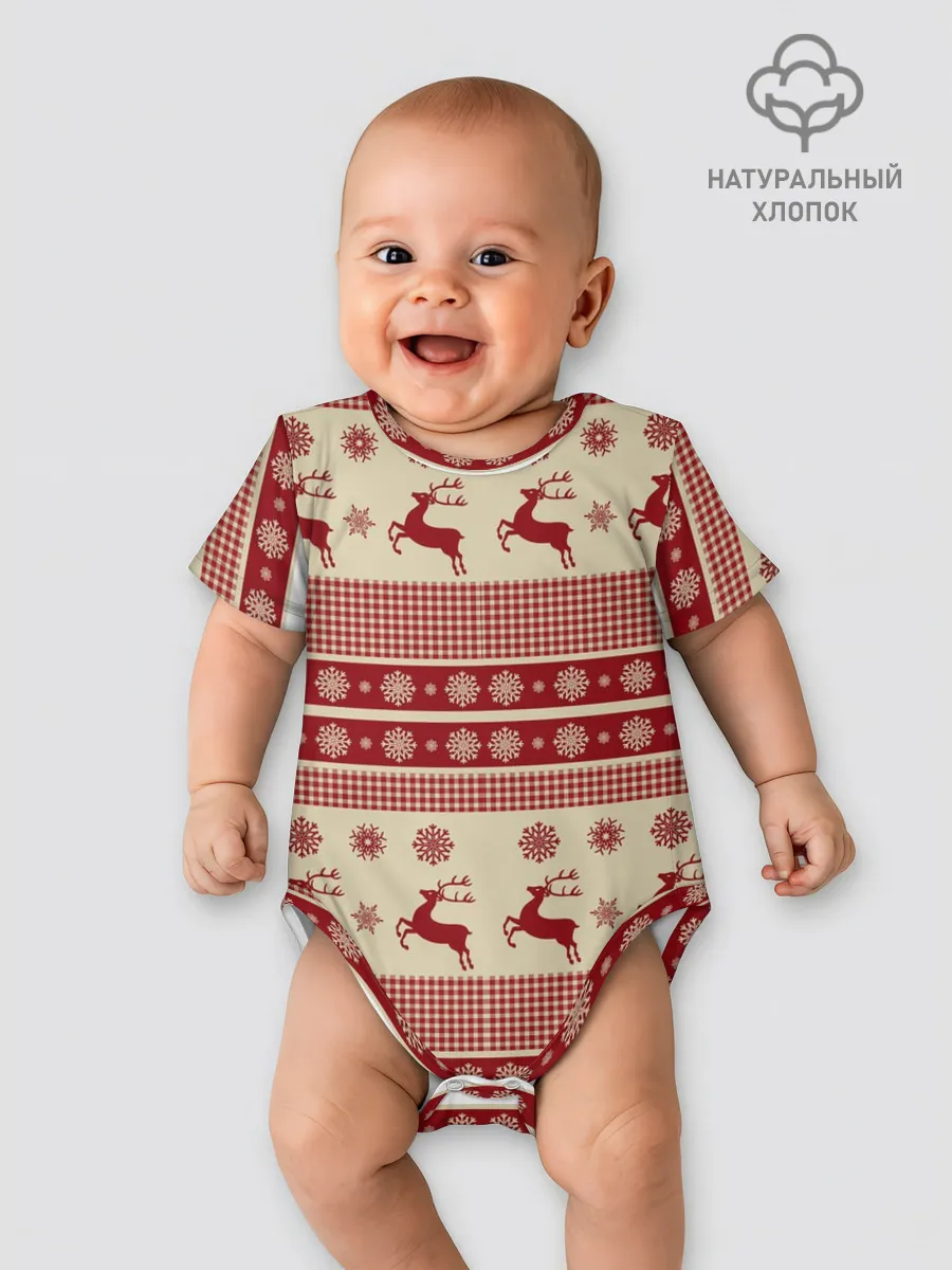 Детское боди / Новогодние Олени!