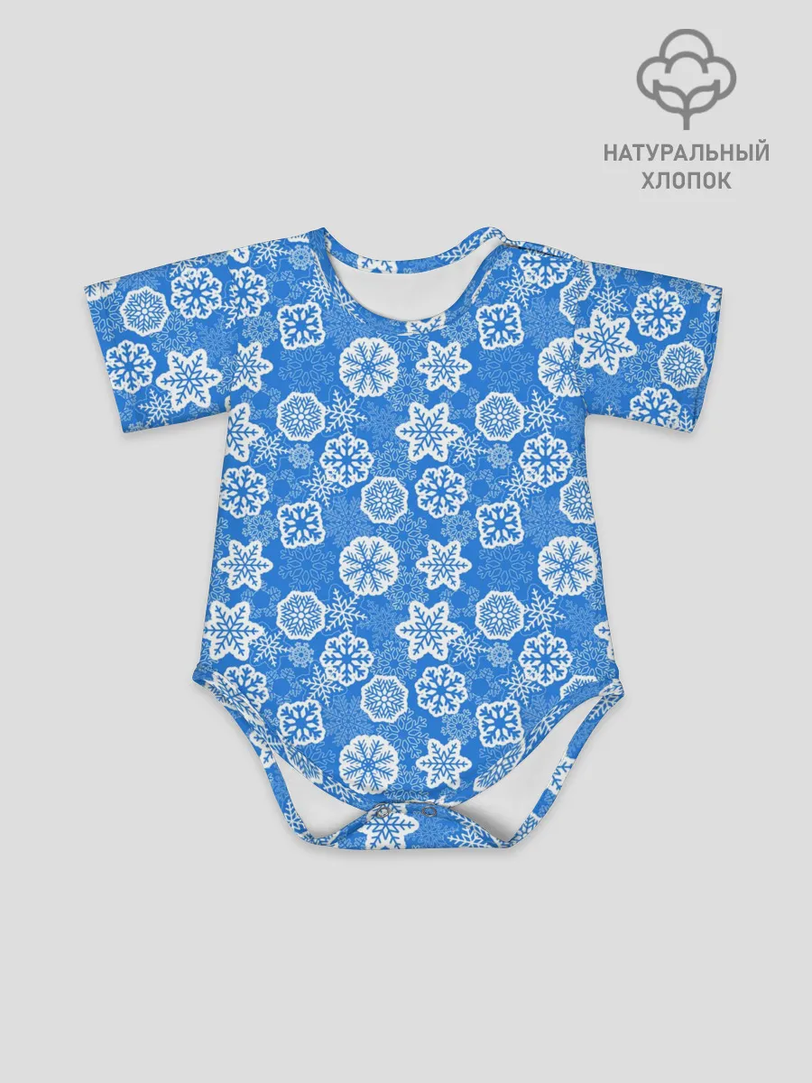 Детское боди / Снежные Новогодние Узоры