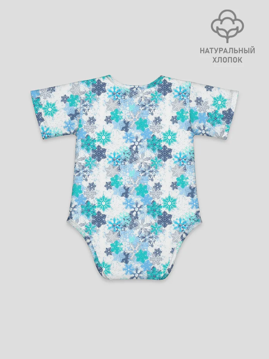 Детское боди / Зимние Снежные Узоры