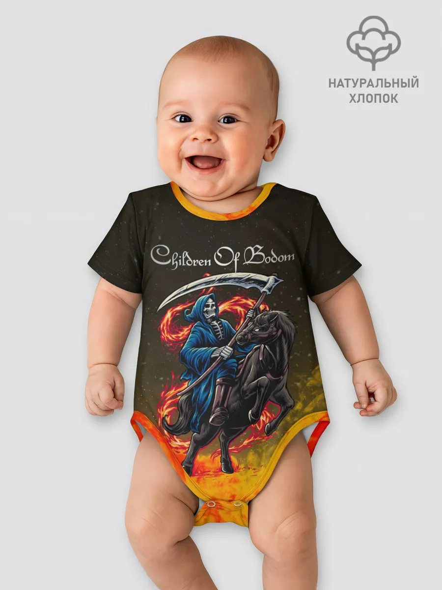 Детское боди / Children of Bodom | Skeleton on a horse