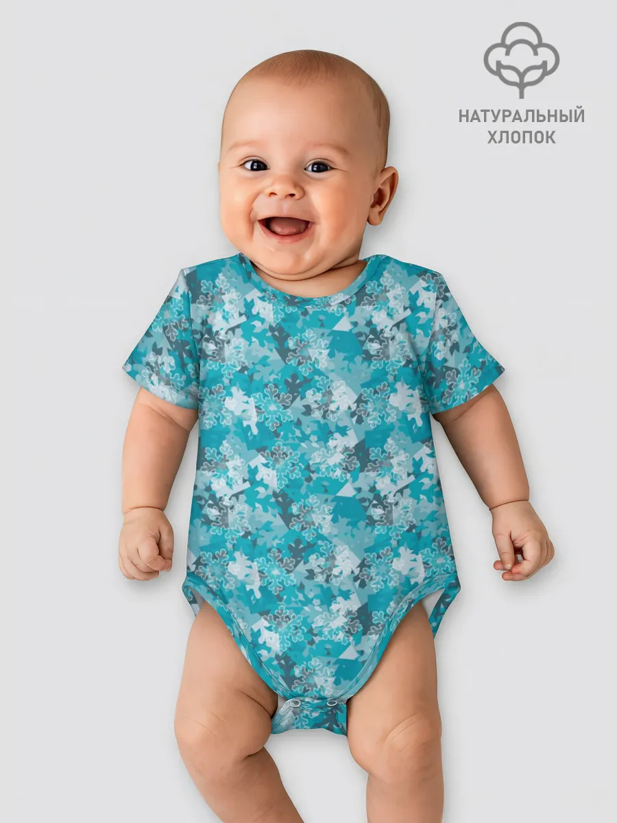 Детское боди / Снежный Дизайн