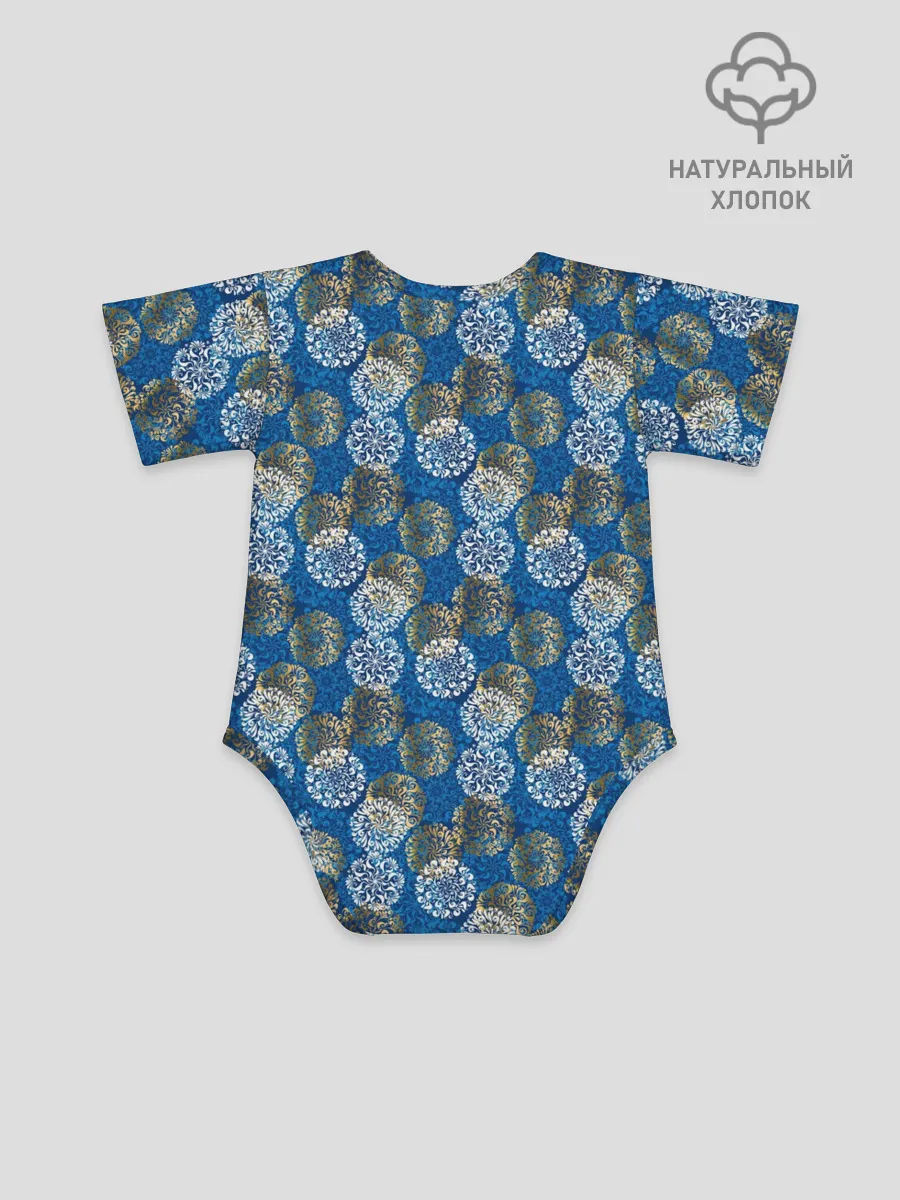 Детское боди / Разноцветные Новогодние Узоры