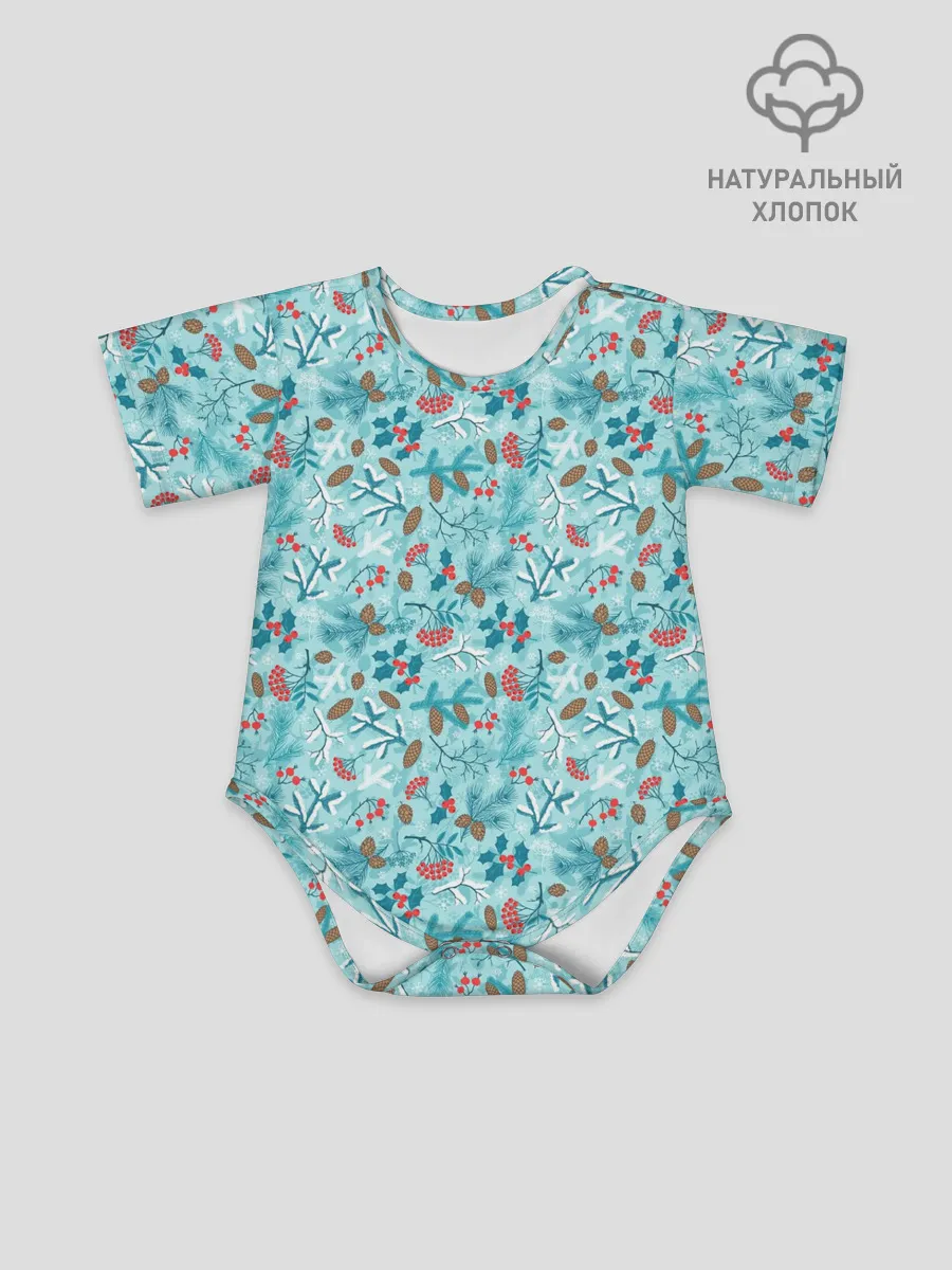 Детское боди / Зимний Лесной Пейзаж