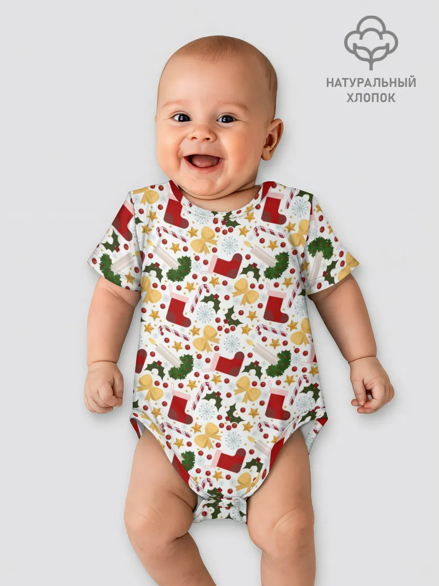 Детское боди / Рождественские Чулки