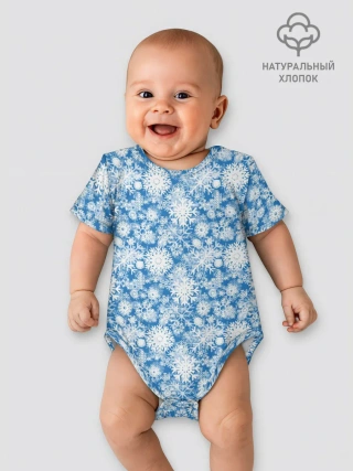 Детское боди / Узоры Снежных Хлопьев