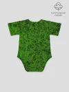 Детское боди / зелёный паттерн