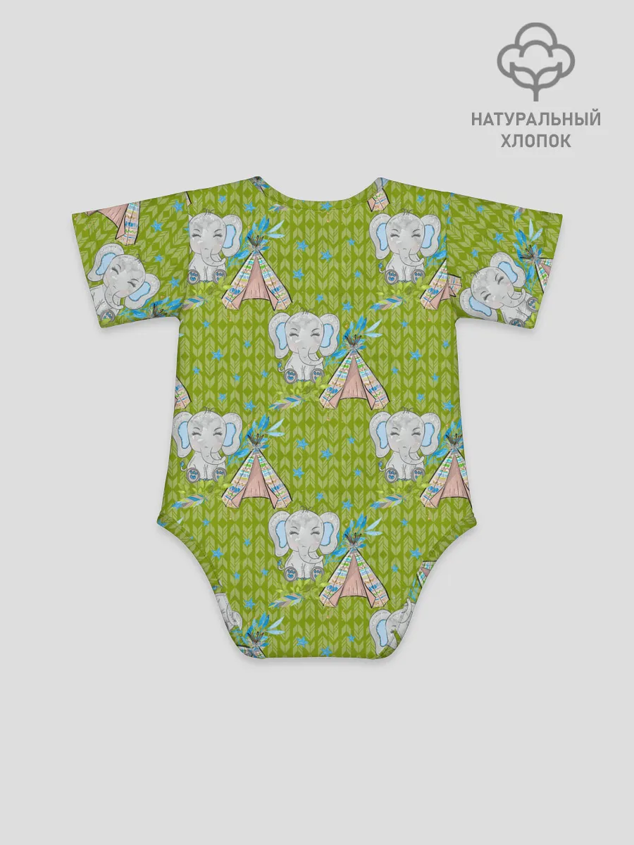 Детское боди / Слоник и вигвам