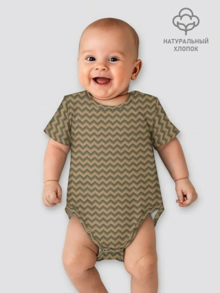 Детское боди / Абстракция разноцветные зигзаги