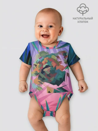 Детское боди / Тигр из абстракций