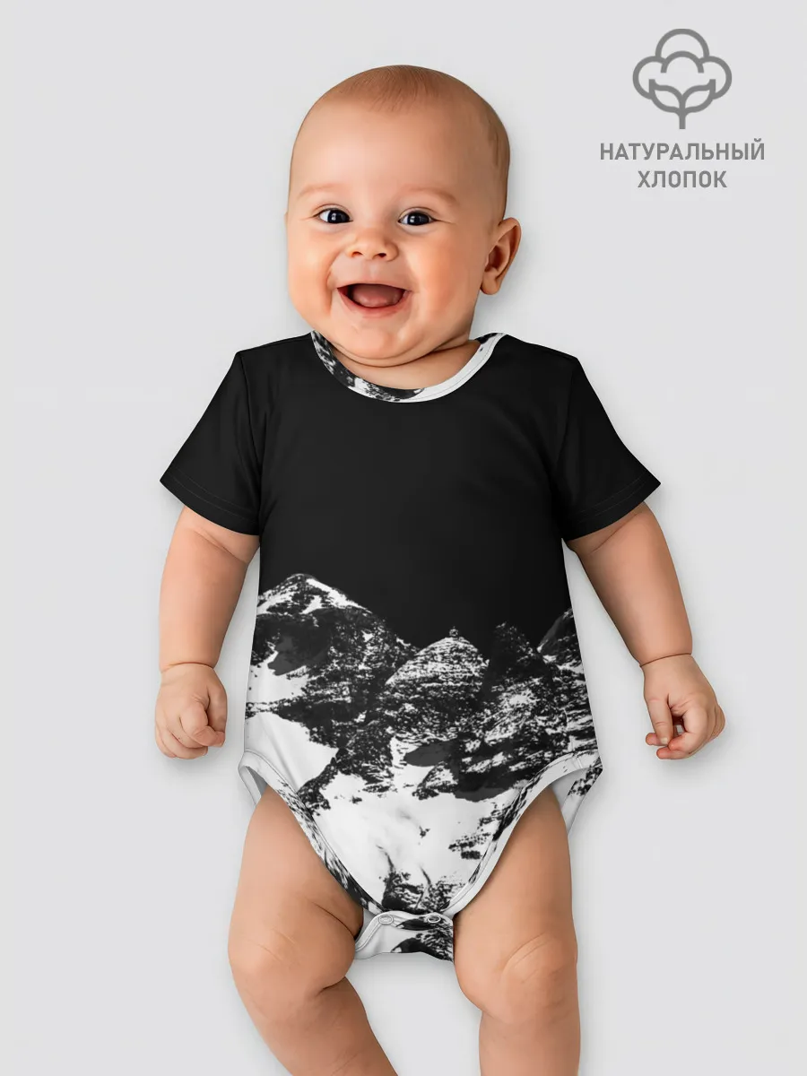 Детское боди / ГОРЫ Ч/Б