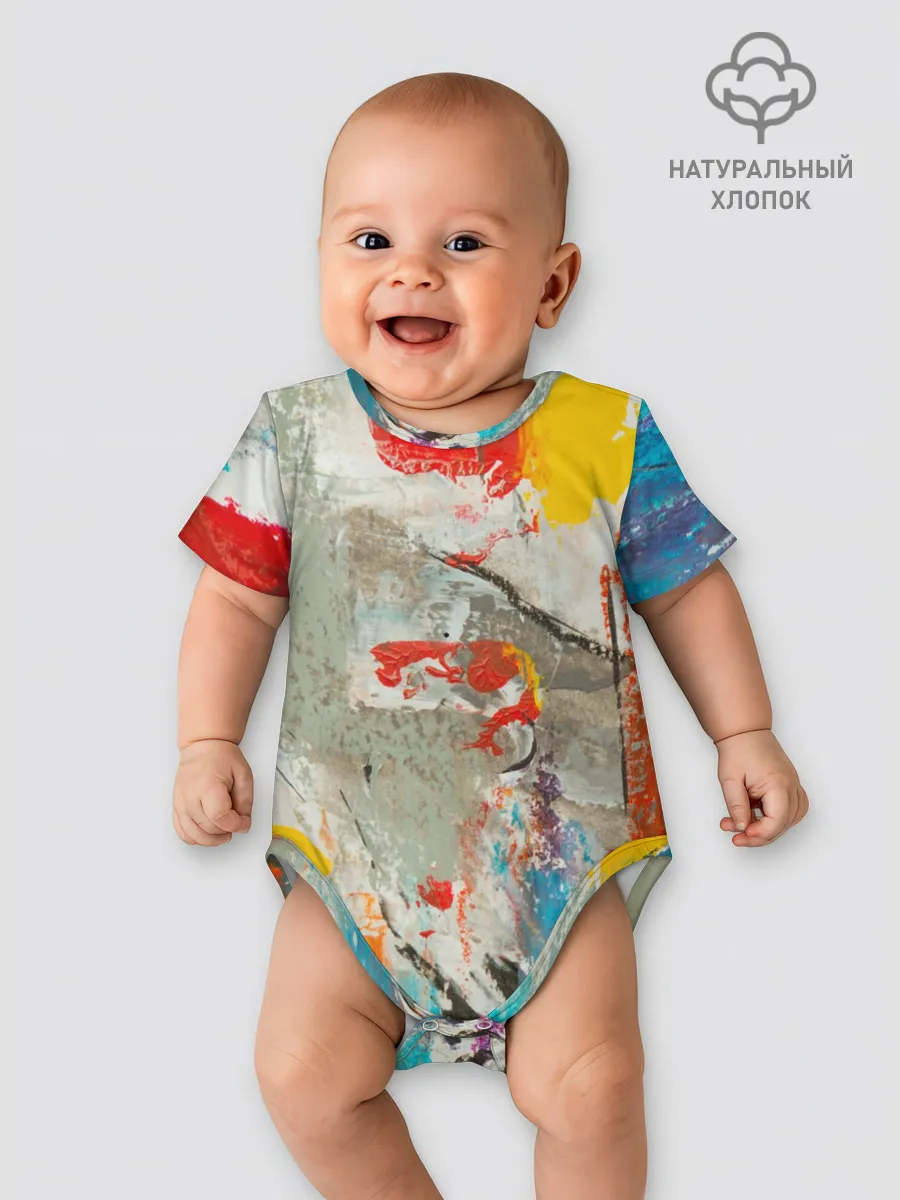 Детское боди / Буйство красок 3D