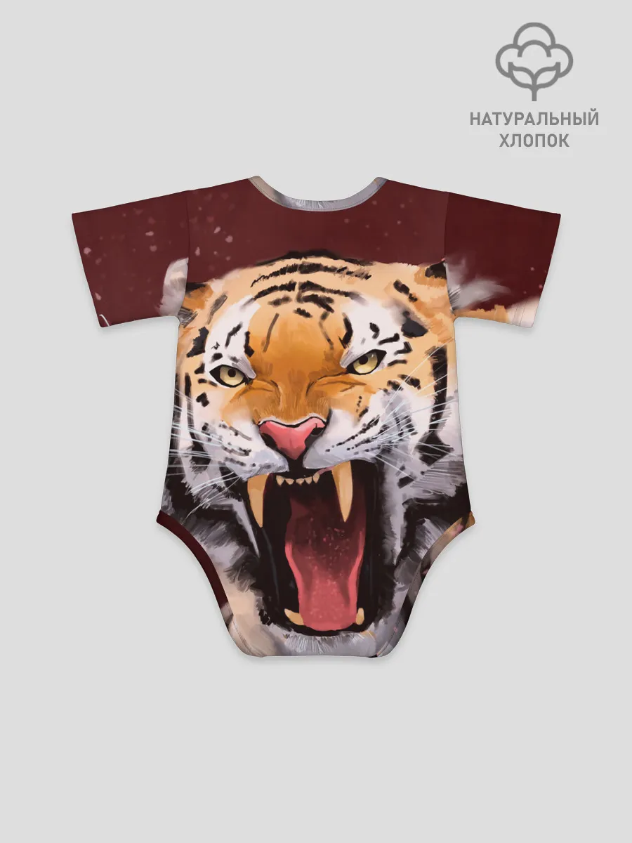 Детское боди / Тигр красавчик сердится