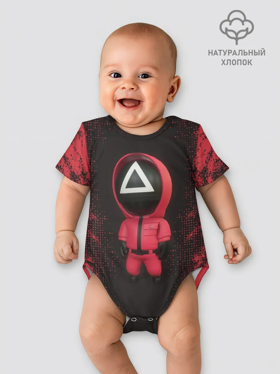 Детское боди / ИГРА В КАЛЬМАРА | СОТРУДНИК ТРЕУГОЛЬНИК