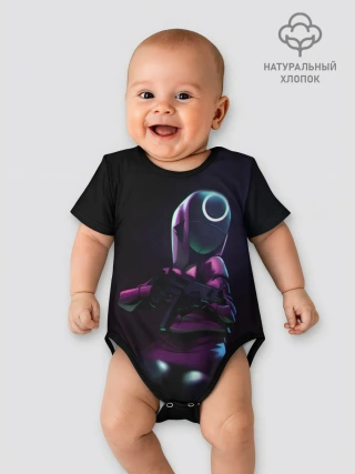 Детское боди / Круг с оружием