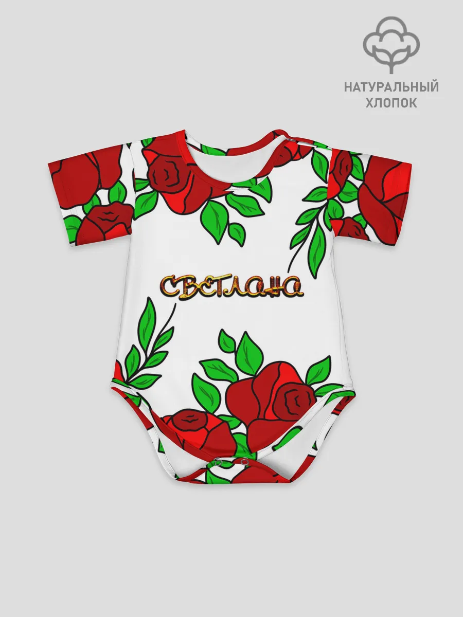 Детское боди / Светлана в розах