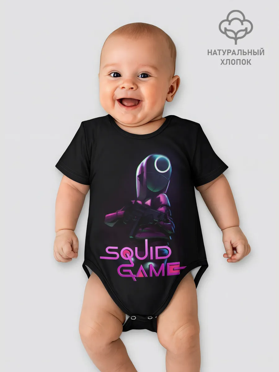 Детское боди / Игра в кальмара - символ круг