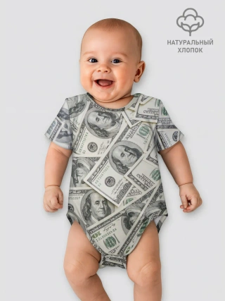 Детское боди / dollars money