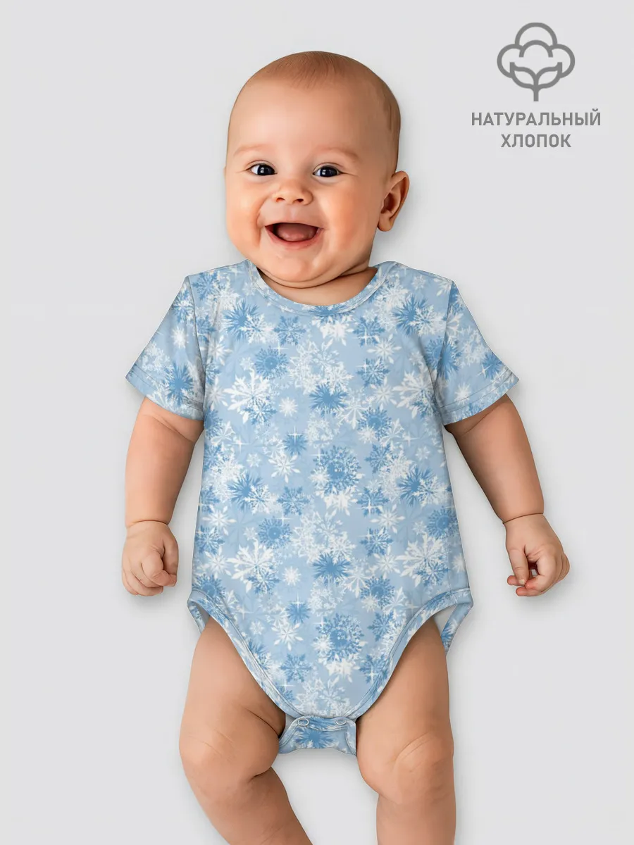 Детское боди / Морозное Снежное Утро