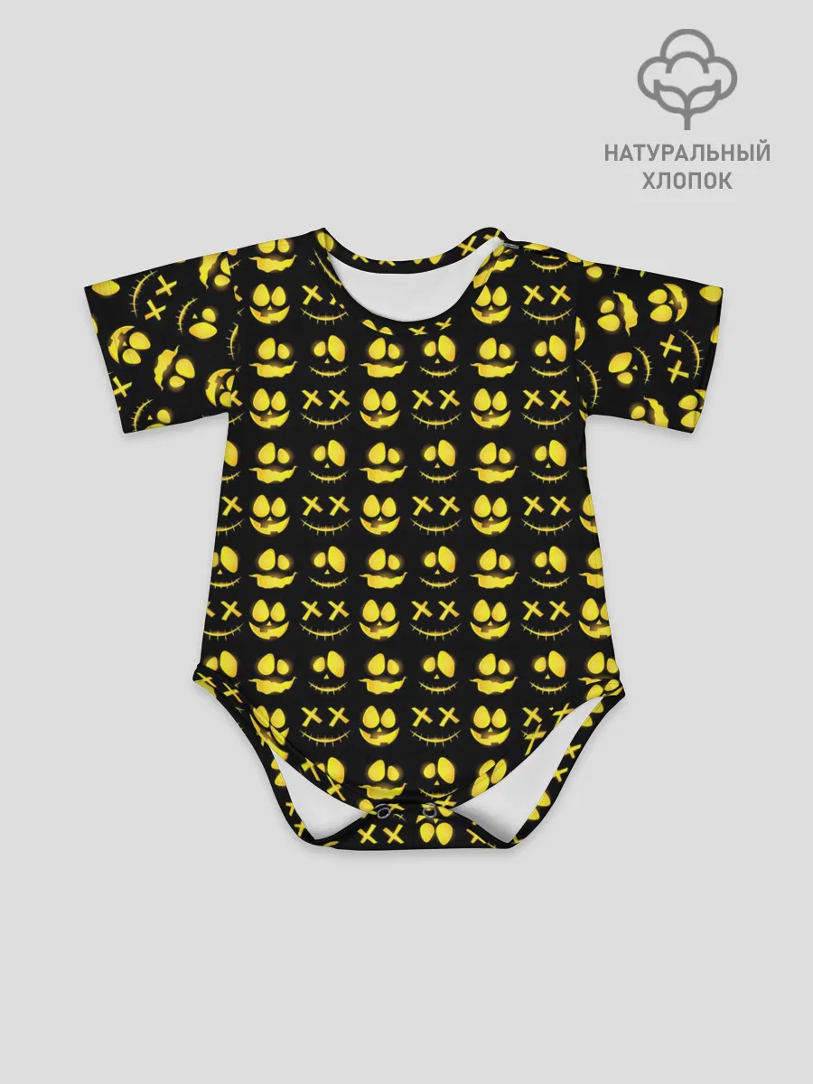 Детское боди / Прикольные смайлы Хэллоуин / Halloween