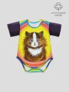 Детское боди / Радужный кот Луиса Уэйна