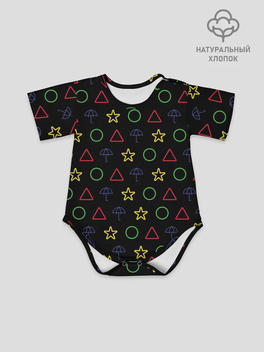 Детское боди / ИГРА В КАЛЬМАРА, ФИГУРКИ ИГРЫ, ПЕЧЕНЬЕ