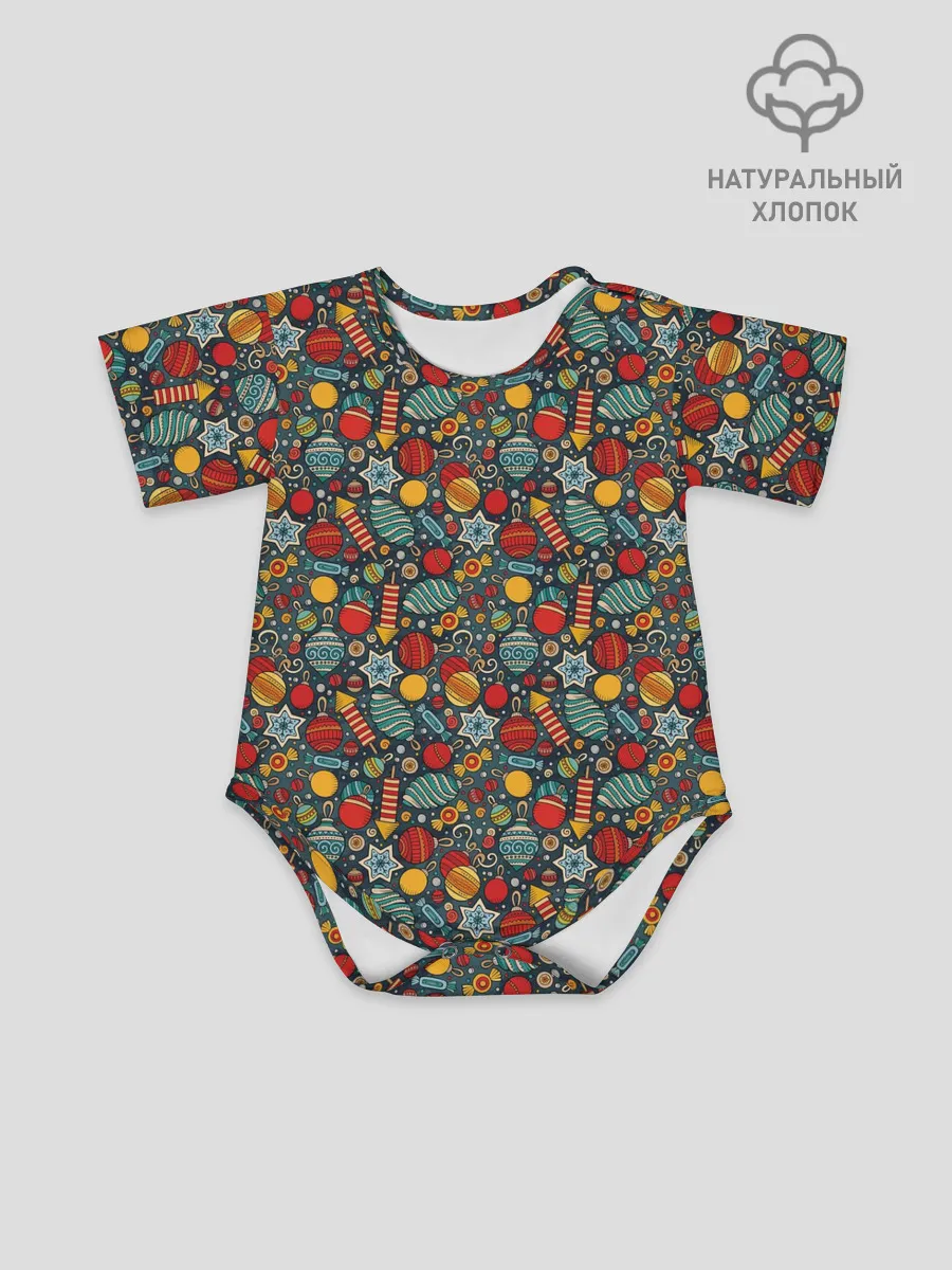 Детское боди / Новогодняя Праздничная Символика