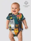 Детское боди / крутые коты