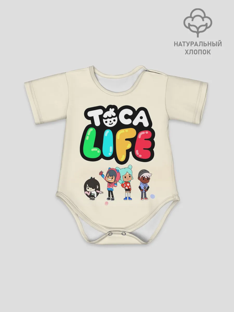 Детское боди / Toca Boca Рита, Зик, Нари, Леон