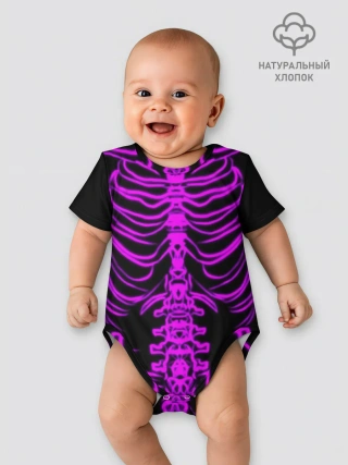 Детское боди / Розовые кости