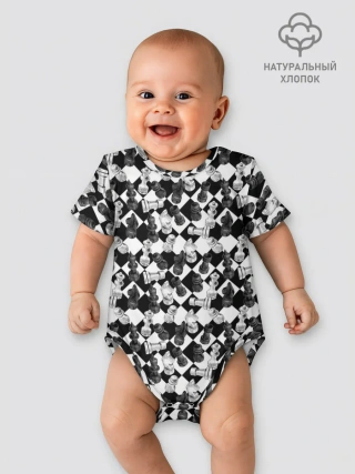 Детское боди / Шахматы на шахматной доске