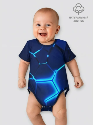 Детское боди / 3D ПЛИТЫ | NEON STEEL | НЕОНОВЫЕ ПЛИТЫ