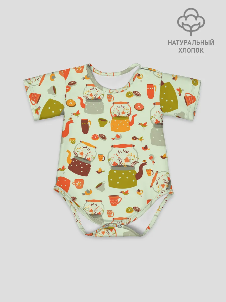 Детское боди / осенние чаепитие