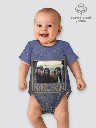 Детское боди / Maneskin в серебре и золоте